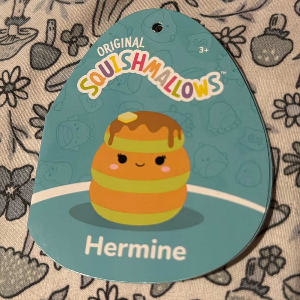 Hermine the pancake squishmallow NWT from mystery bag